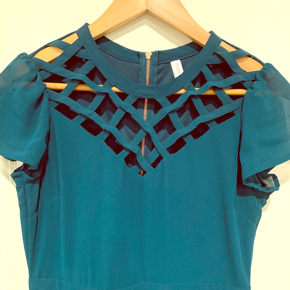Teal dress